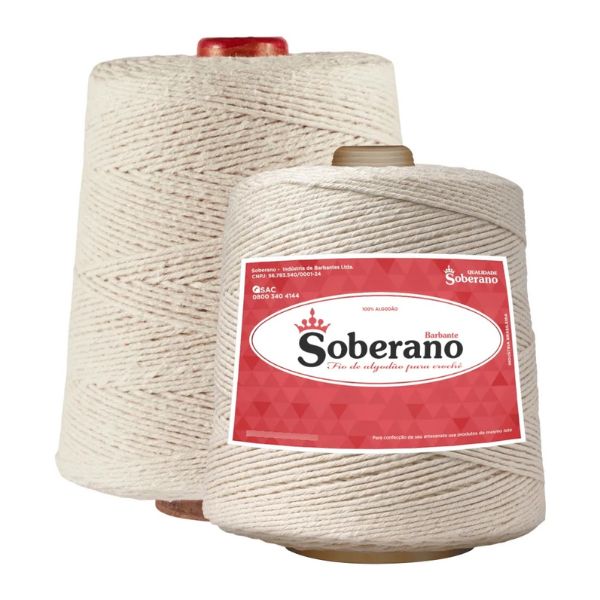 Barbante Soberano Cru 1kg - Fio 4