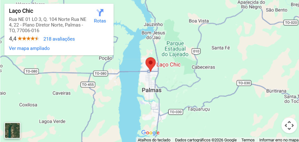 Mapa Laço Chic em Palmas