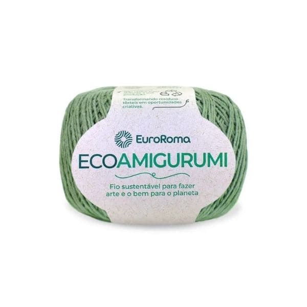 O Fio EcoAmigurumi é sustentável, macio e resistente. Produzido com fibras recicladas, oferece ótima definição de pontos para amigurumis, decoração e acessórios.